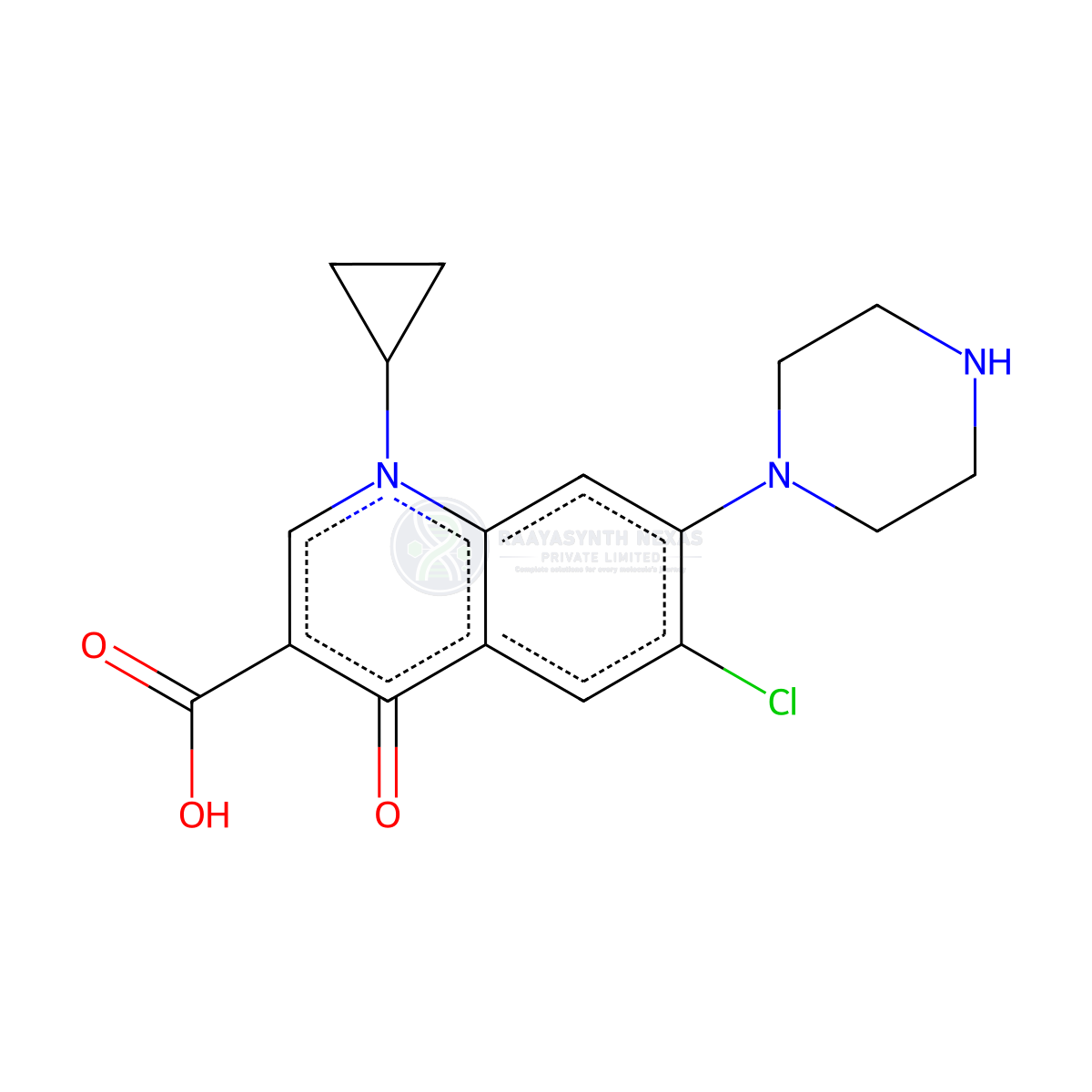 6-Chloro-6-Defluoro Ciprofloxacin
