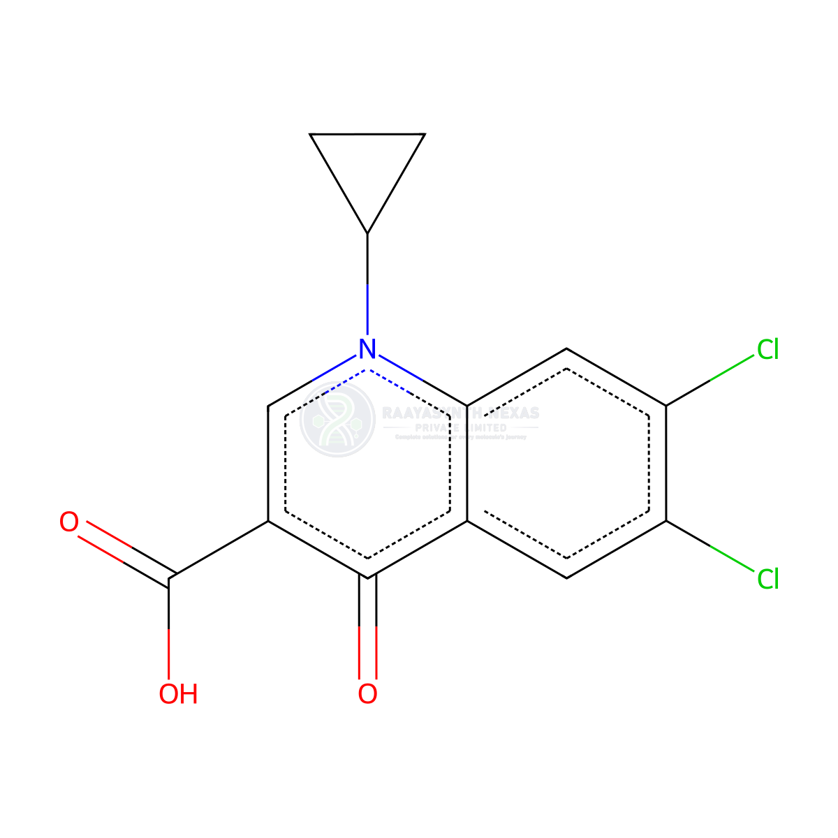 Ciprofloxacin Chloro Analog Acid