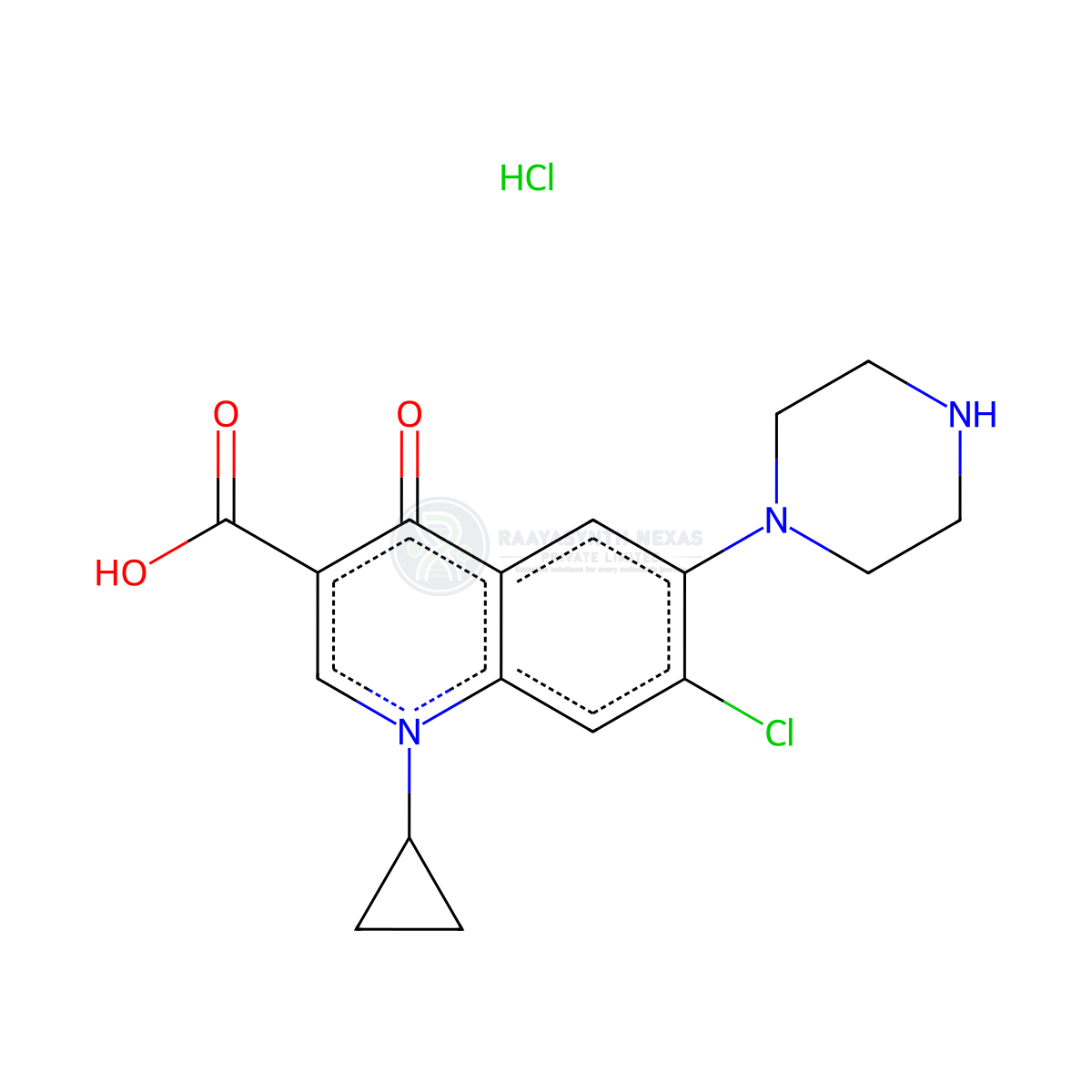Ciprofloxacin EP Impurity D (HCl salt)