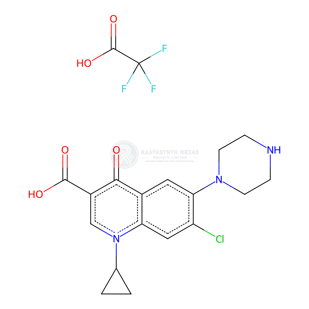 Ciprofloxacin EP Impurity D (TFA salt)