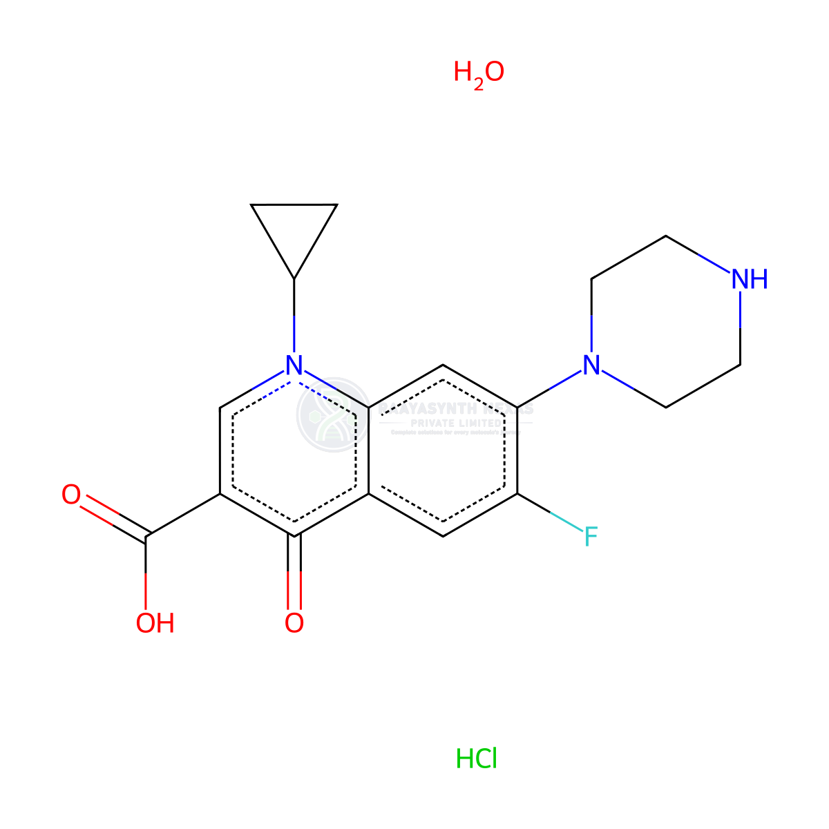 Ciprofloxacin Hydrochloride Monohydrate