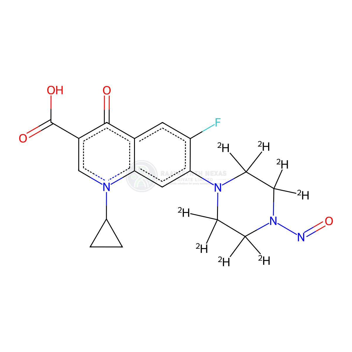 N-Nitroso Ciprofloxacin D8